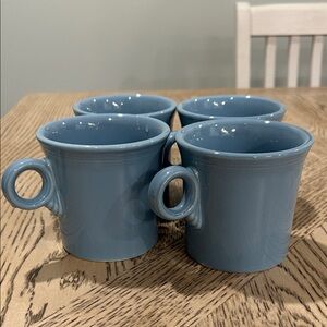 Fiesta mugs in periwinkle color Set of 4